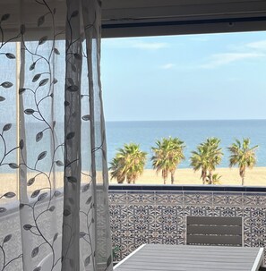 Apartment, 2 Bedrooms, Accessible, Balcony | Balcony - Two Bedroom Apartment on Front Line Of The Beach (Roquetas de Mar)