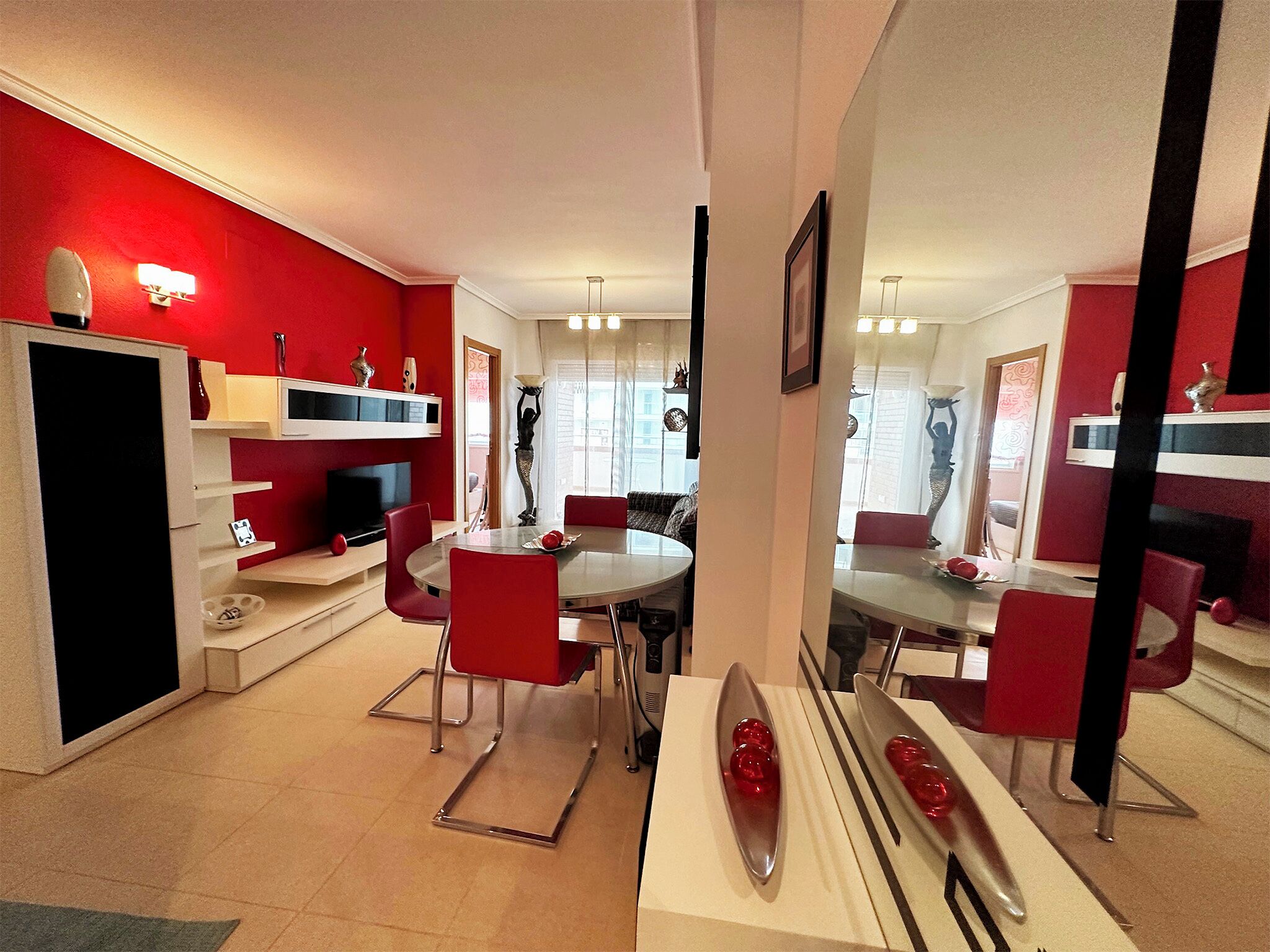 Appartement, 2 chambres, balcon, vue océan | Salle à manger
