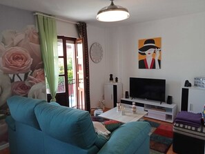 Apartment, 2 Bedrooms, Balcony, Garden View | Living area - Coquetty Housing In Santander Bay (El Astillero)