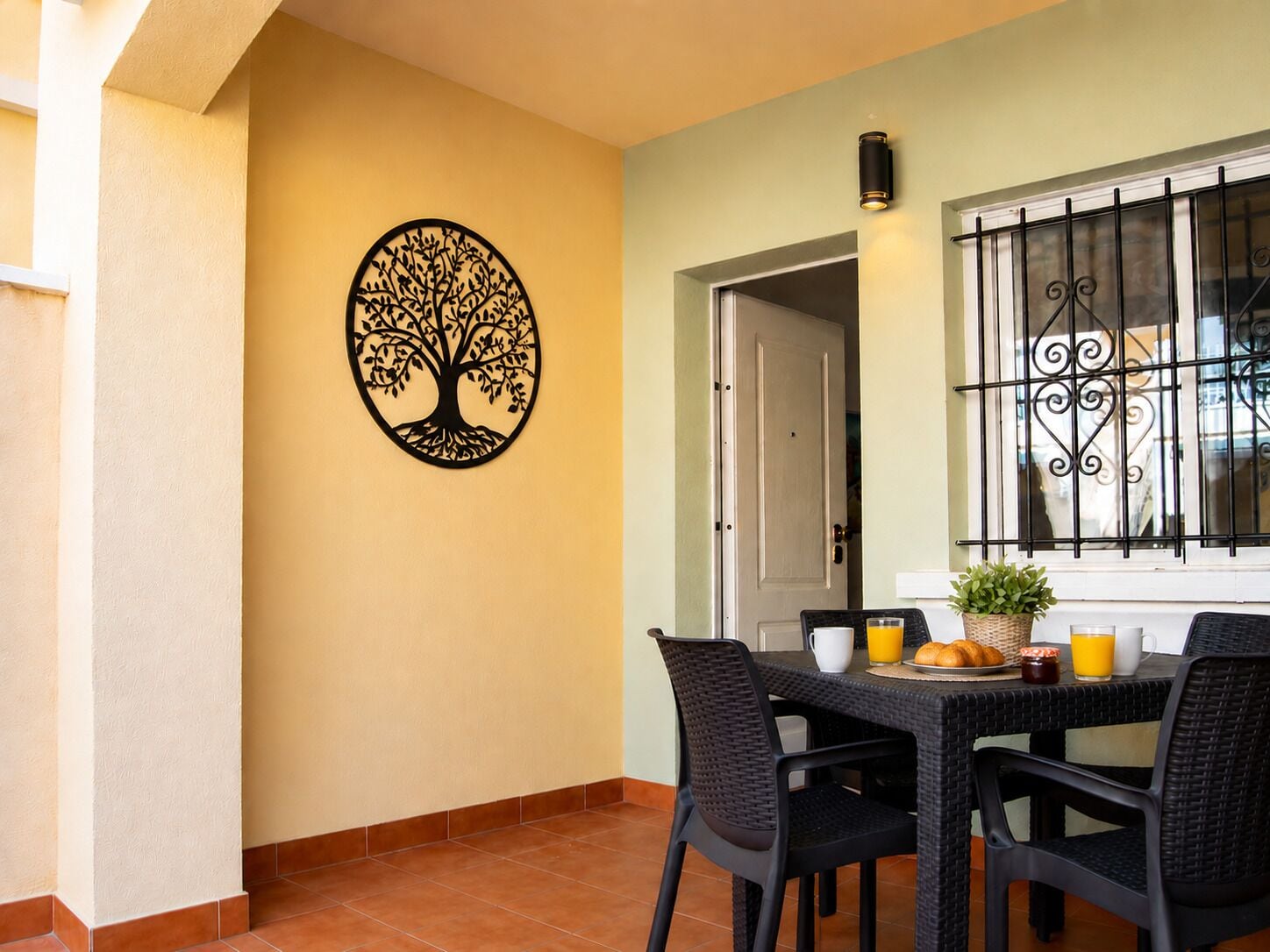 Apartment, 2 Schlafzimmer, Terrasse | Esszimmer