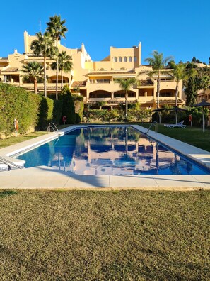Apartment, 2 Bedrooms, Terrace, Mountain View | Pool | Outdoor pool - Beautiful Flat Close to the Best Beaches (Marbella)