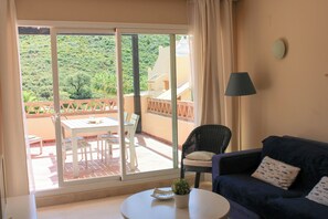 Apartment, 2 Bedrooms, Terrace, Mountain View | Living area - Beautiful Flat Close to the Best Beaches (Marbella)