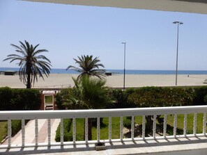 Apartment, 2 Bedrooms, Balcony, Ocean View | Balcony - Apartment In Complex Don Paco - On Front Line Of The Beach (Roquetas de Mar)