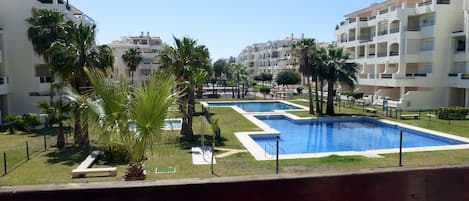 Apartment, 2 Bedrooms, Accessible, Terrace | Pool | Outdoor pool