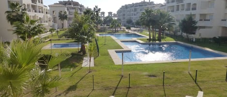 Apartment, 2 Bedrooms, Accessible, Terrace | Pool | Outdoor pool