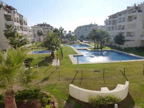 Apartment, 2 Bedrooms, Accessible, Terrace | Pool | Outdoor pool