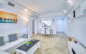 Apartment, 2 Bedrooms, Accessible, Patio | Living area - Cozy Beach Side Apartment With Pool (Estepona)