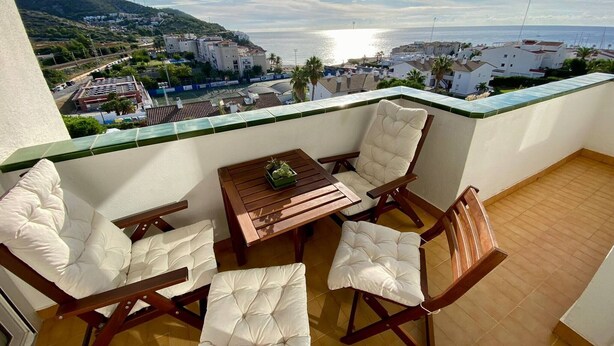 Outdoor dining - Precioso Ático Con Vistas A Mar, Alexa Sea View (Sitges)