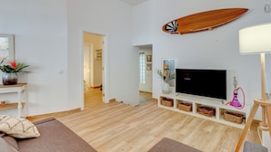Appartement, 2 chambres, fumeur, balcon | Salle de séjour