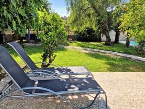 Hus - 3 soveværelser - ryger - privat pool | Terrasse/gårdhave