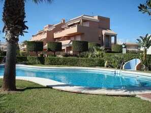 Outdoor pool - Ground Floor Naturist Studio With Terrace (Vera)