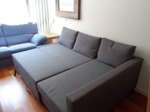 Apartamento, 1 habitación, terraza, vistas a la ciudad | Sala de estar