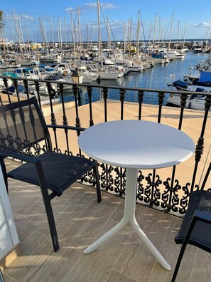 Apartment, 2 Bedrooms, Balcony, Ocean View | Outdoor dining - Frontline Marina Apartment With Private Roofterrace and Seaview by El Sirocco (Mogan)