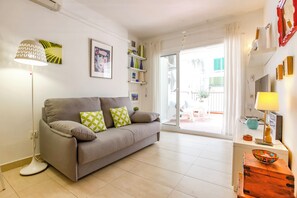 アパートメント 1 ベッドルーム テラス | リビング エリア