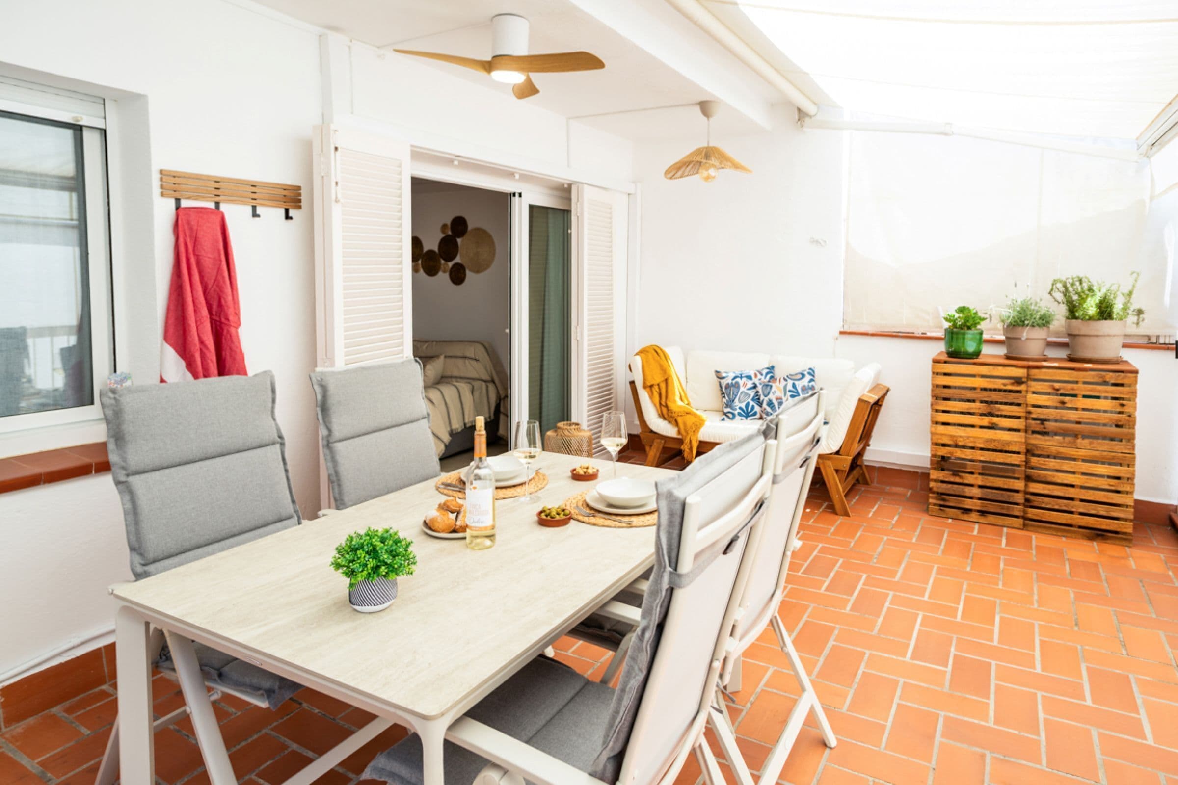 Apartamento, 1 habitación, terraza | Comedor
