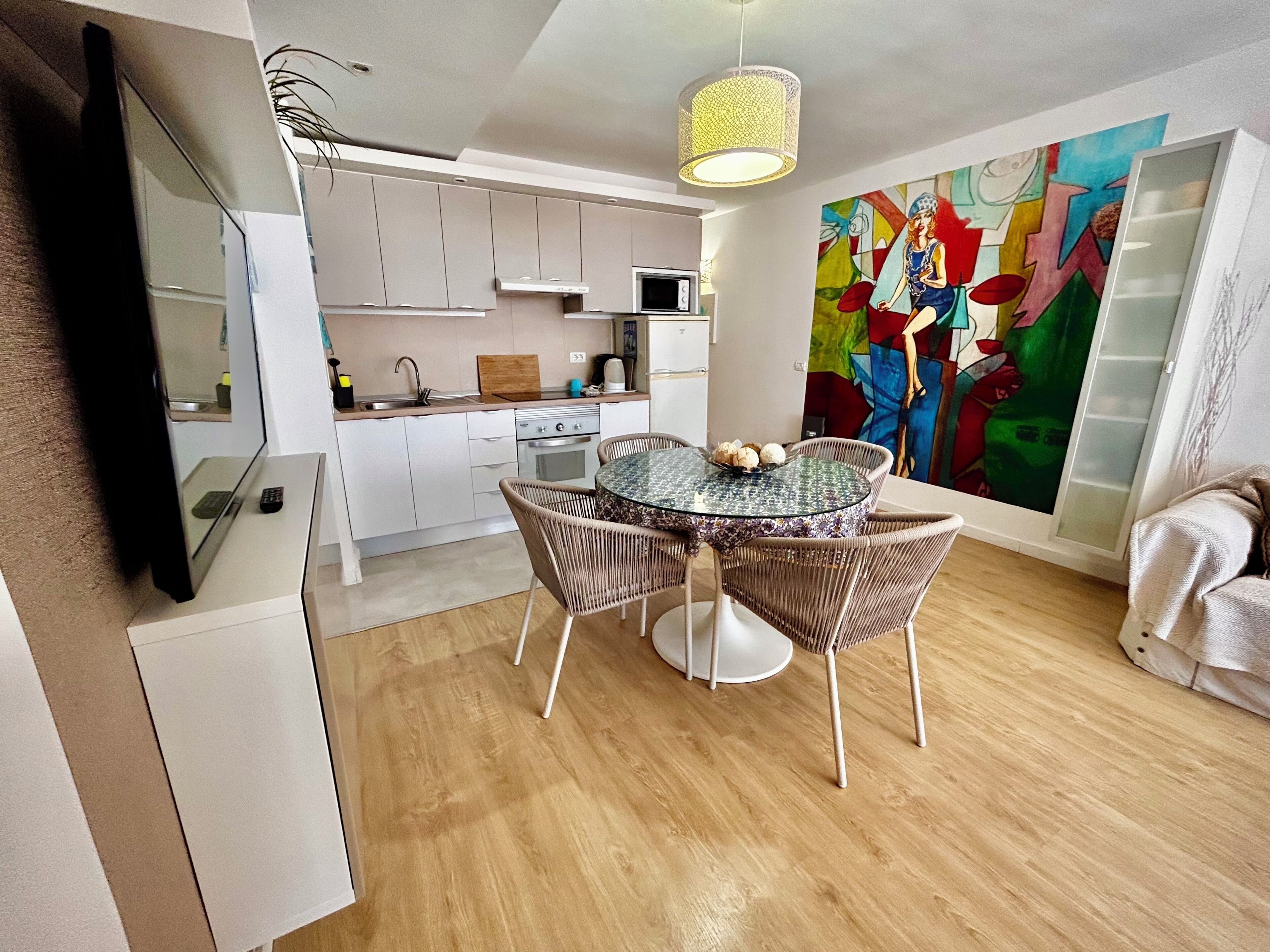Apartamento, 2 habitaciones, terraza, vistas al mar | Interior