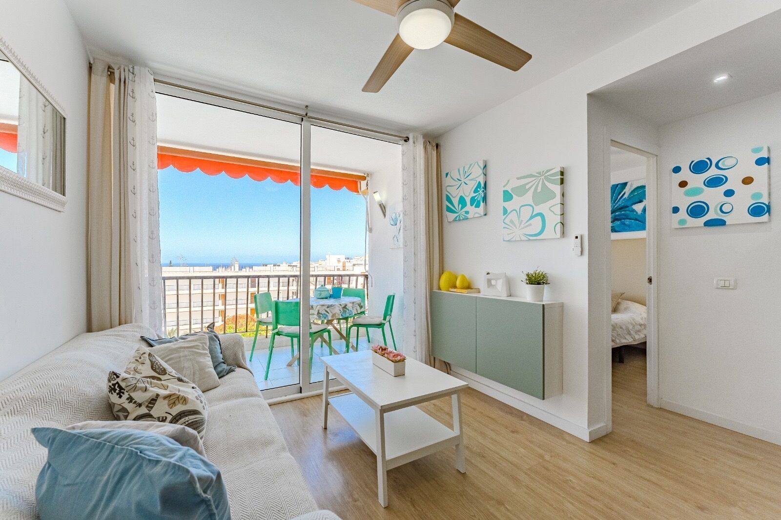 Apartament, 2 dormitoris, terrassa, vistes a l'oceà | Balcó