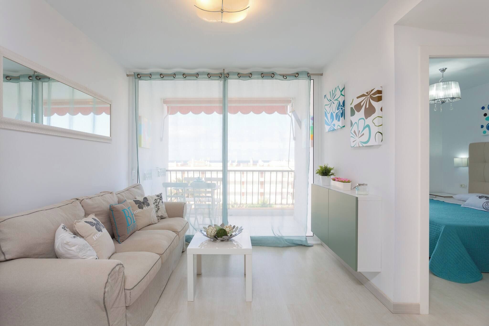 Apartment, 2 Bedrooms, Terrace, Ocean View | Living area