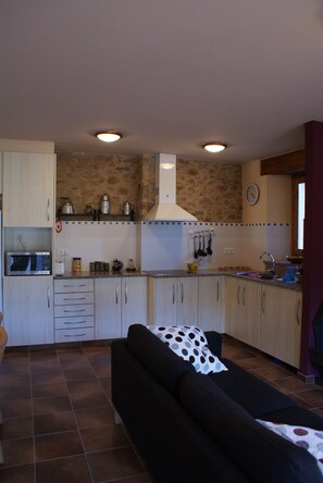 Apartment, 2 Bedrooms, Smoking, Fireplace | Interior - Casa Rural Mas Prat en Santa Margarita de Bianya no1 (La Vall de Bianya)