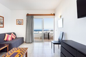 Apartment, 1 Bedroom, Accessible, Smoking | Living room - Playa Paraiso - Exceptional Ocean-sunset View - Pool-wifi-smart TV (Adeje)