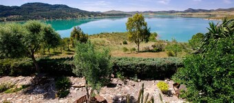 Ground Floor Studio for 2 Persons in Lakeside Andalusian Farmhouse