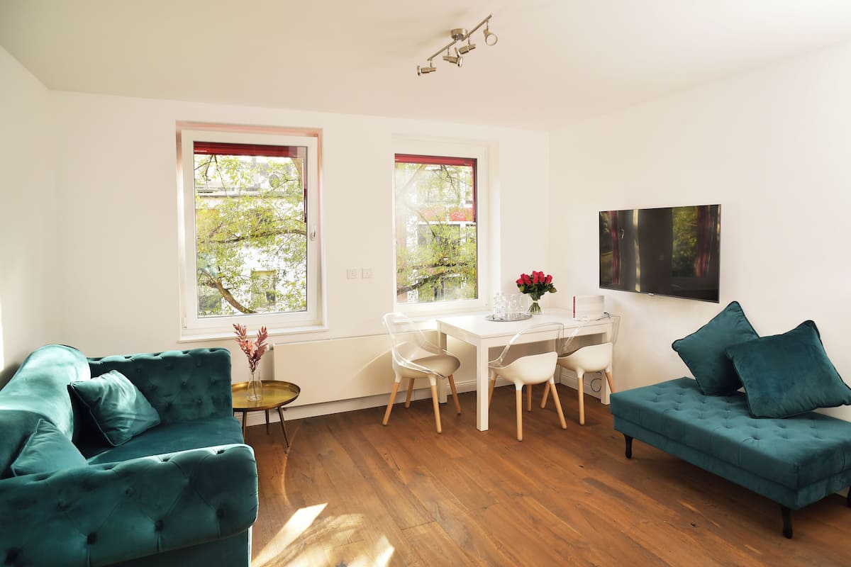 Superior appartement | 2 slaapkamers, een bureau, een strijkplank/strijkijzer, gratis wifi