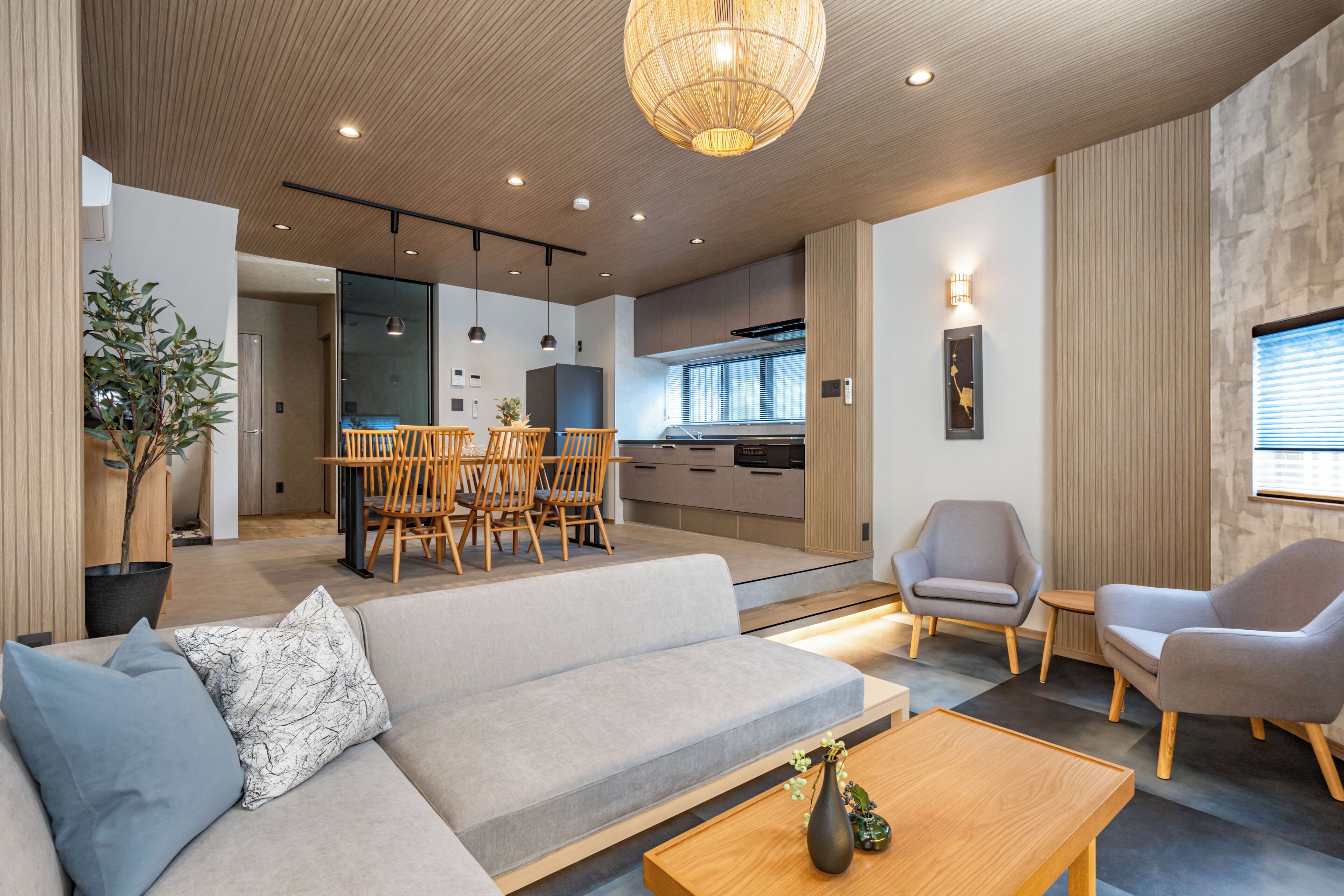 Deluxe Villa | Living area | 65-inch flat-screen TV with digital channels