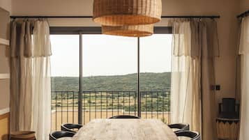 Villa, 2 Bedrooms, 2 Bathrooms, Sea View | Living area | Flat-screen TV