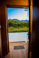 Laptop workspace, blackout drapes, soundproofing, iron/ironing board