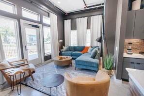 Suite Premium, 2 grands lits | Coin séjour