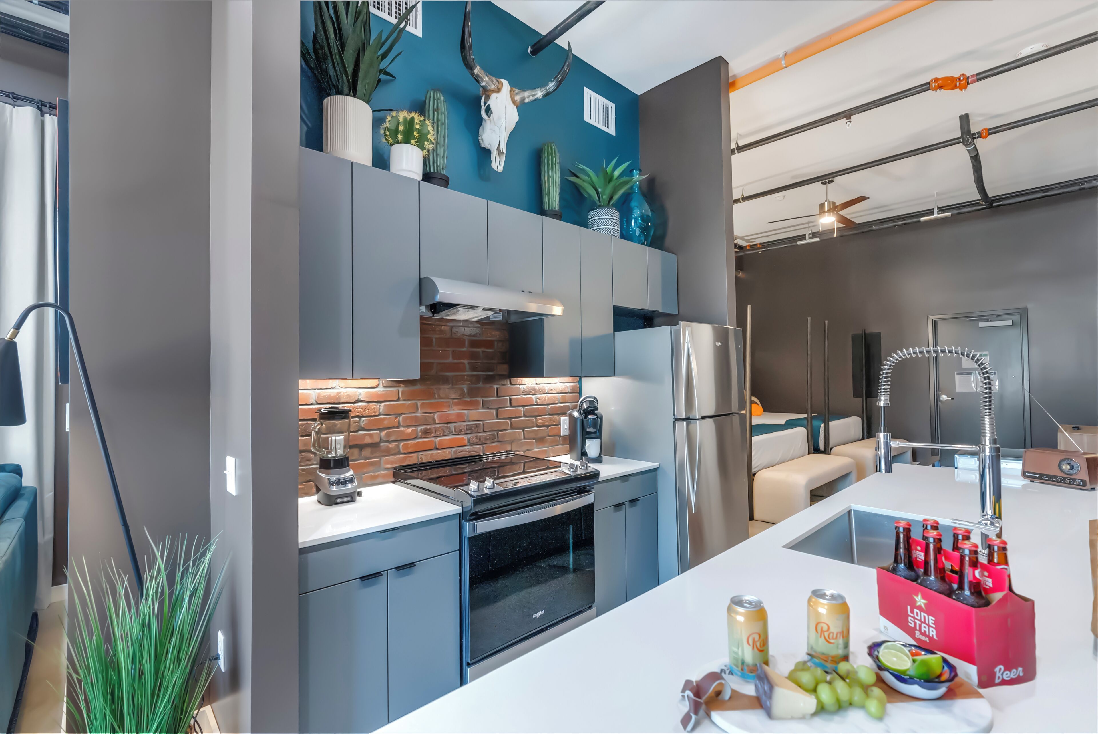 Premium Suite, 2 Queen Beds | Private kitchen