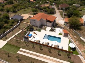 Villa (Five Bedroom Villa With Pool) | Aerial view - Villa Roški Slap (Drnis)