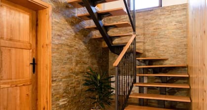 Apartment Stone and Wood
