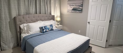 2 bedrooms, iron/ironing board, WiFi, bed sheets