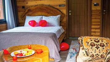 Premium bedding, minibar, desk, laptop workspace