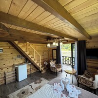 Desk, laptop workspace, free WiFi