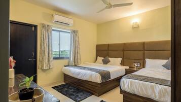 2 habitaciones, tabla de planchar con plancha, wifi y ropa de cama