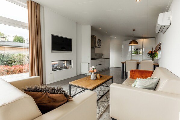 تلفزيون، مدفأة