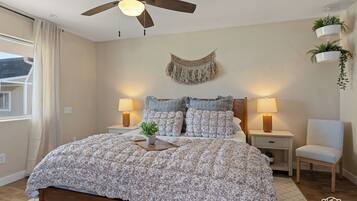 1 bedroom, travel crib, free WiFi, bed sheets