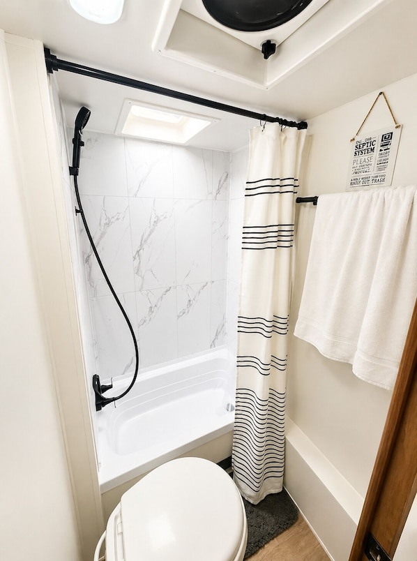 Towels, soap, toilet paper