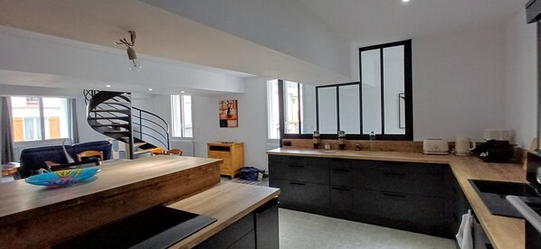 Microwave, oven, stovetop, dishwasher