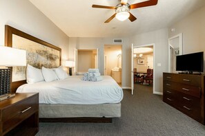 2 bedrooms, in-room safe, iron/ironing board, WiFi