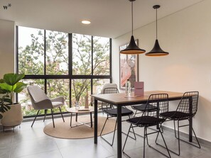 Apartment, 2 Bedrooms (401) | Living area - Ganesh by Wynwood House (Medellín)