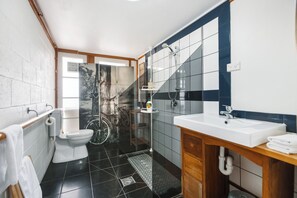 Shower, hair dryer