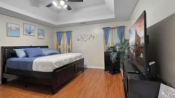 3 bedrooms, iron/ironing board, WiFi, bed sheets