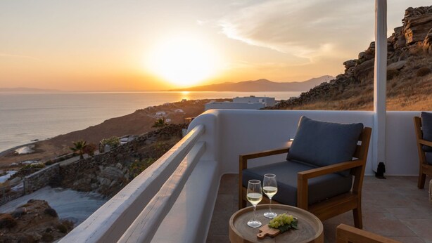 House | 5 bedrooms, desk - Renovated Luxury Oceanview Villa With Pool in Mykonos (Mykonos)