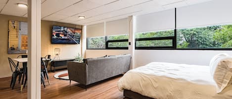 Loft, 1 Double Bed | Living area | 45-inch Smart TV with digital channels