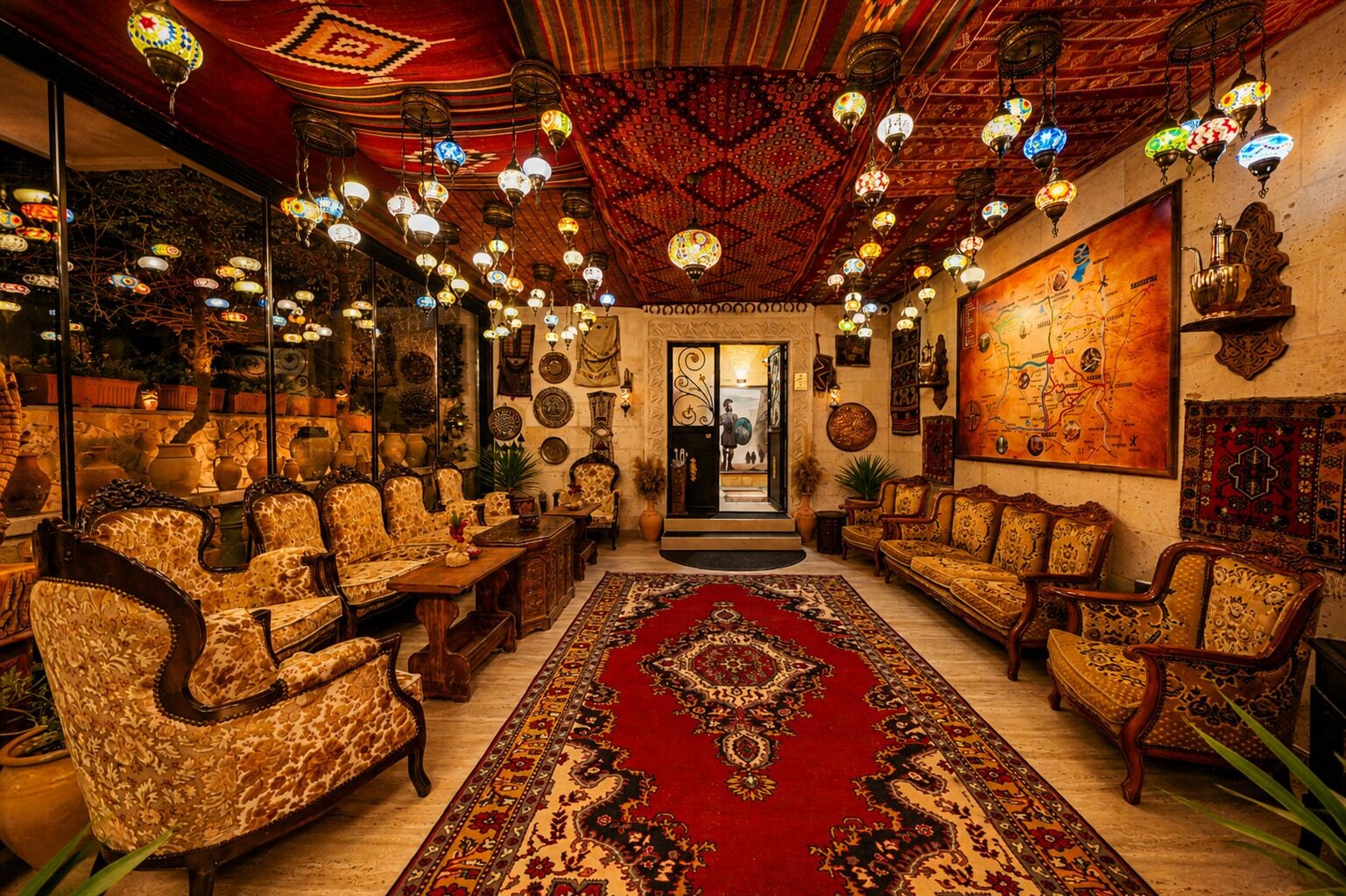 Interior entrance