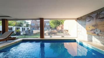 Indoor pool, outdoor pool, open open 24 hours, pool umbrellas