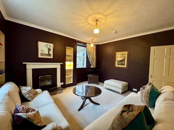 Smart TV, fireplace, video games